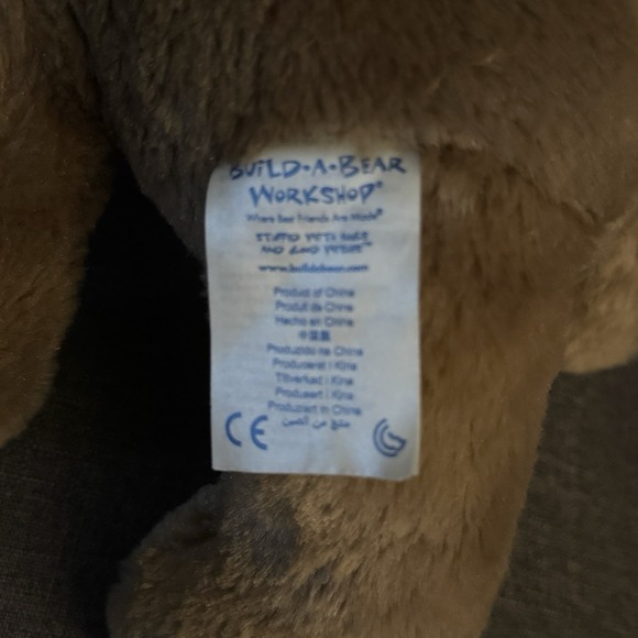 Build a Bear BAB Brown Tan Puppy Dog Plush Stuffed Two Tone Soft Stuffed Animal - Picture 5 of 6